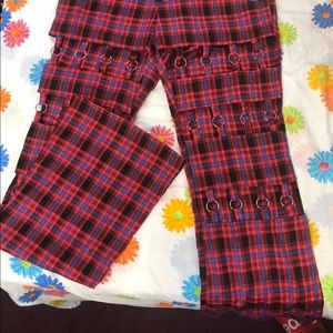 Plaid Cut-out Pants(SOLD)